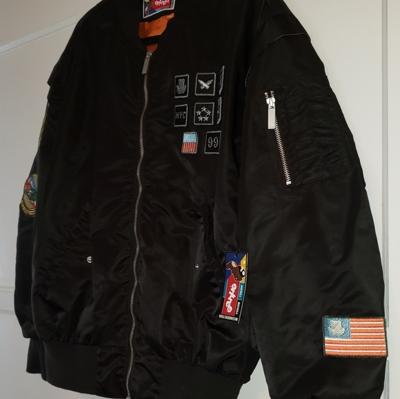 MILITEDDY MA-1 BLACK FLIGHT BOMBER JACKET by ENTREELIFESTYLE - Picture 6 of 9